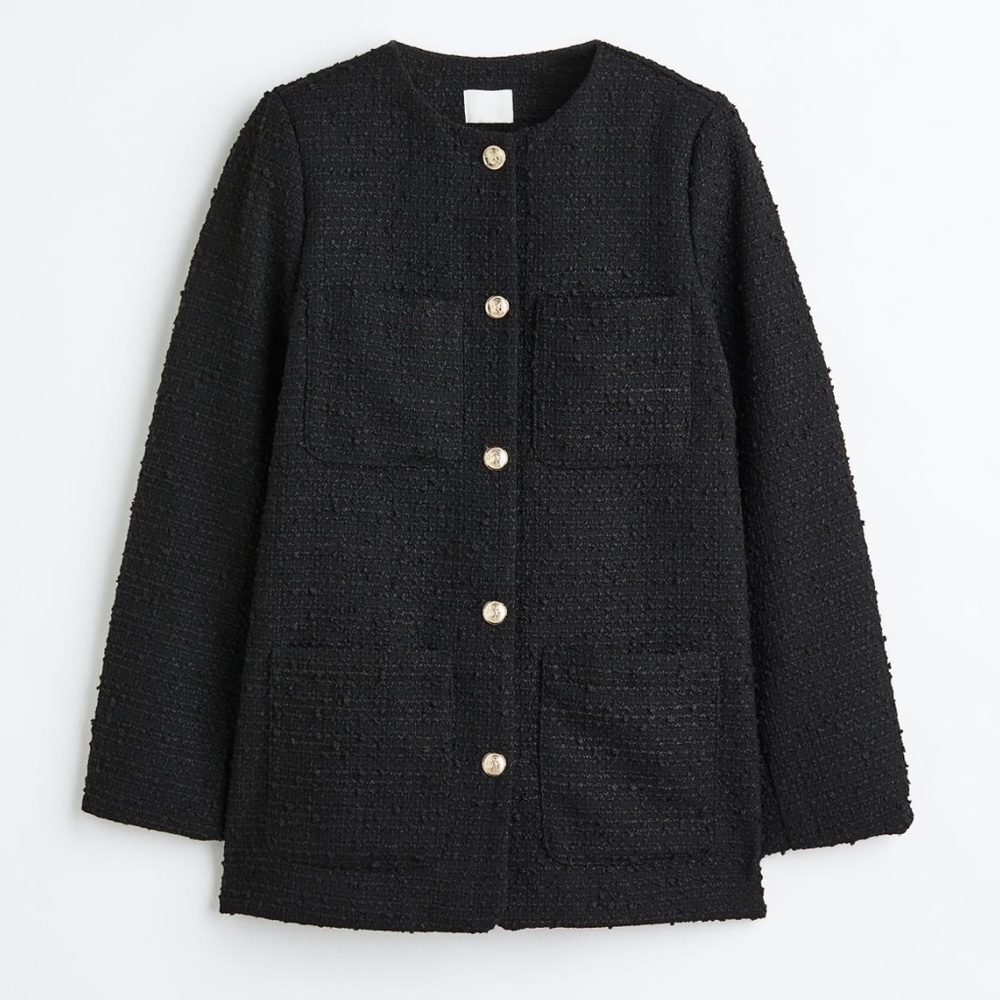 New with tags H&M boucle jacket size M